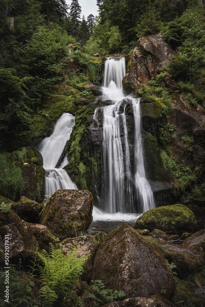 Fototapeta premium triberger waterfall in the forest