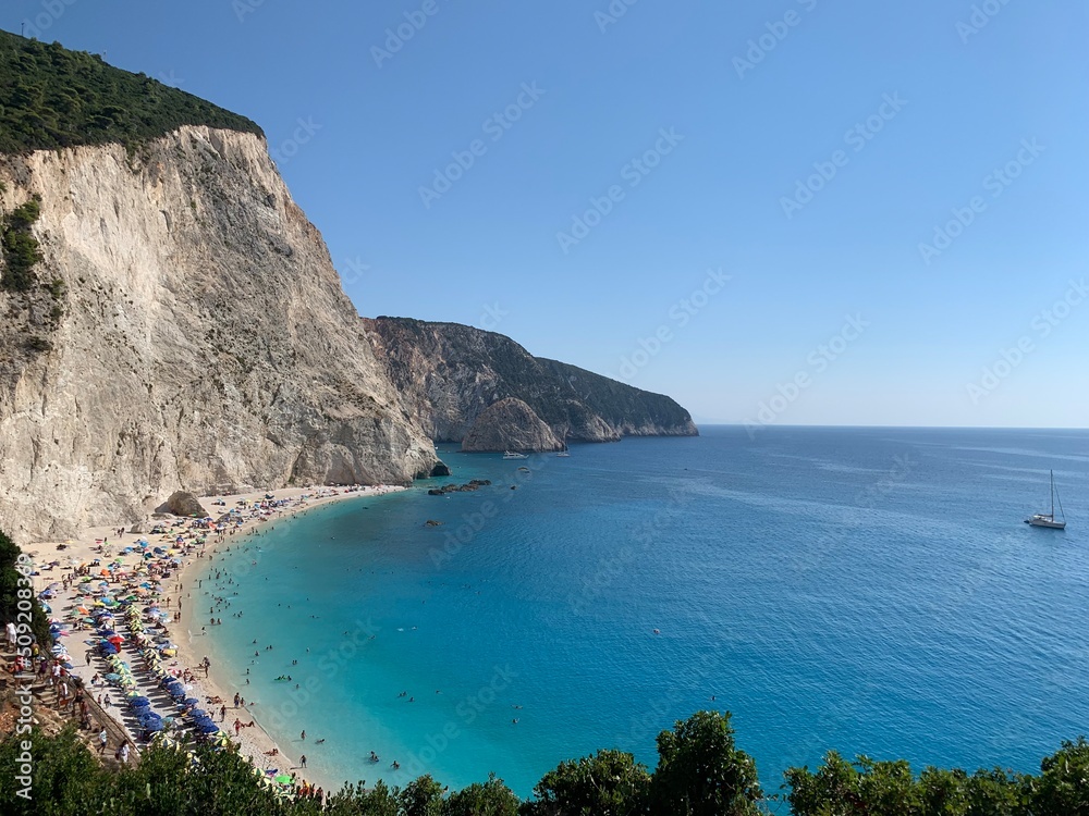 Obraz premium view of the coast of island