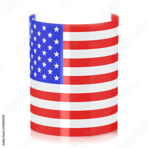 waving us/america/states cylindrical or round flag 4th july independence day in 3d Free Download waving us/america/states cylindrical or round flag 4th july independence day in 3d - GFXLoad