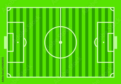 Soccer or football field or pitch top view