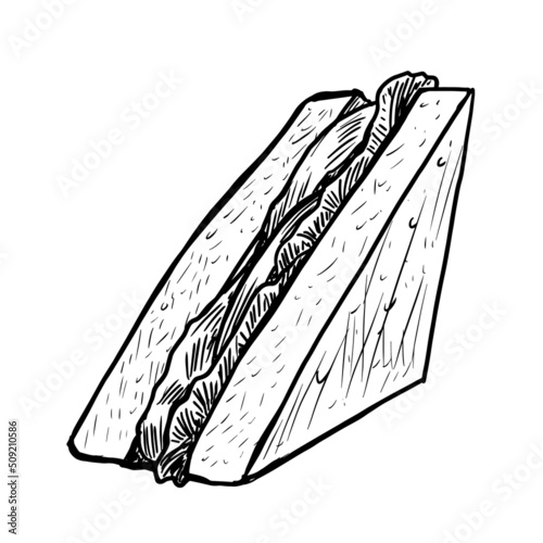 sandwich vector illustration on white background