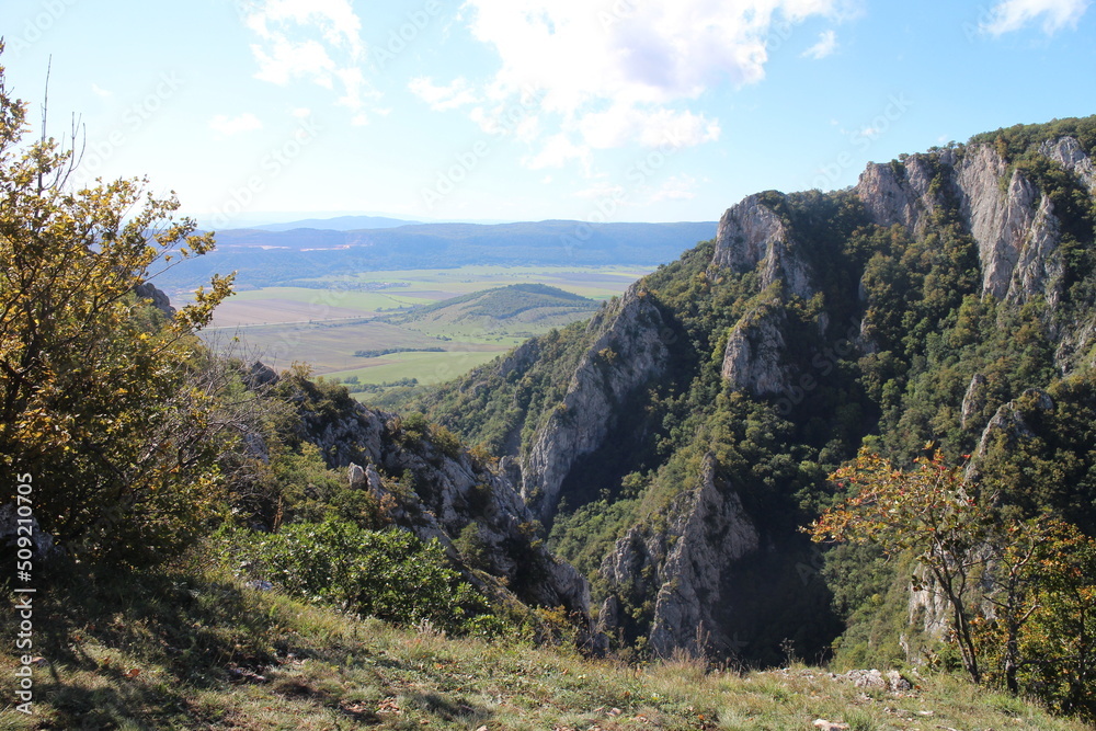 View to Zadiel canyon, east Slovakia