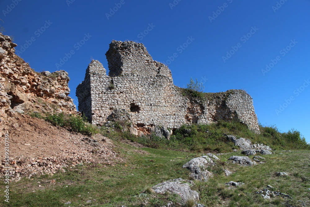 Turna castle near Zadiel canyon, east Slovakia