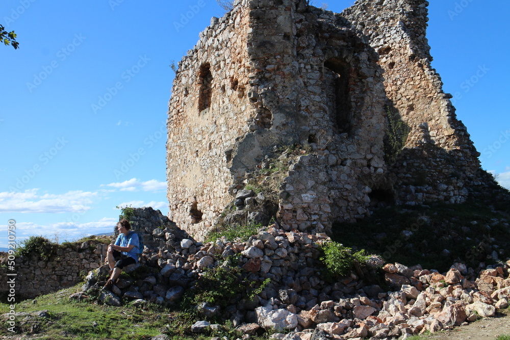Turna castle near Zadiel canyon, east Slovakia