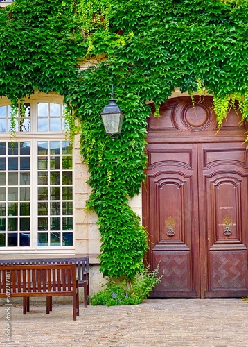 Beautiful architecture in the historic part of Paris photo