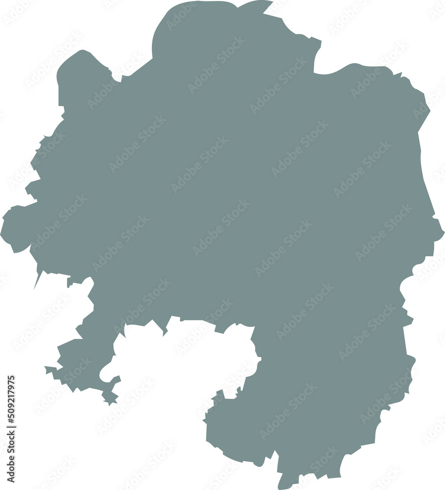 Gray flat blank vector map of the German regional capital city of HAGEN, GERMANY Gray flat blank vector map of the German regional capital city of HAGEN, GERMANY