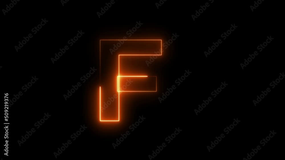 Neon animation seamless Letter F . 4K video background.
Neon animation seamless Letter F . 4K video background.