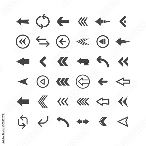 Arrow set collection. Arrows vector set icons. © Matias
