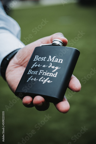 Best Man Flask  photo