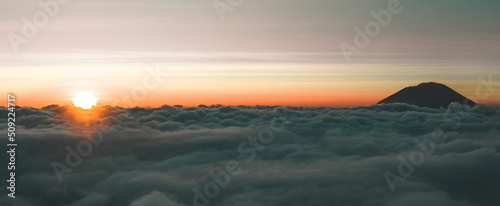 sunrise over the mountains