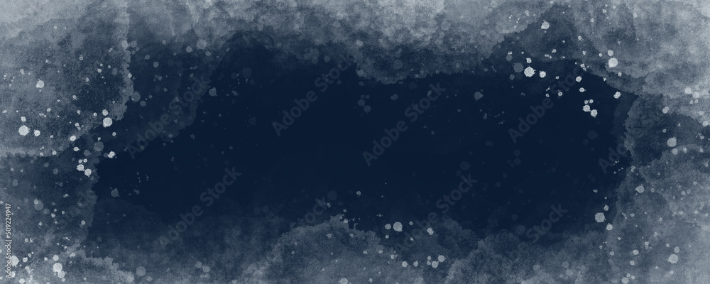 water splash on dark blue background