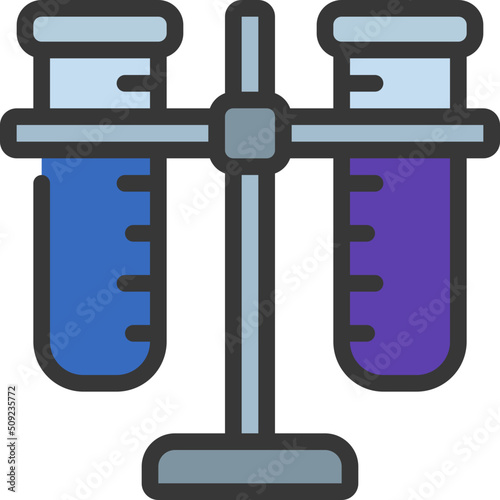 Holding Two Test Tubes Icon