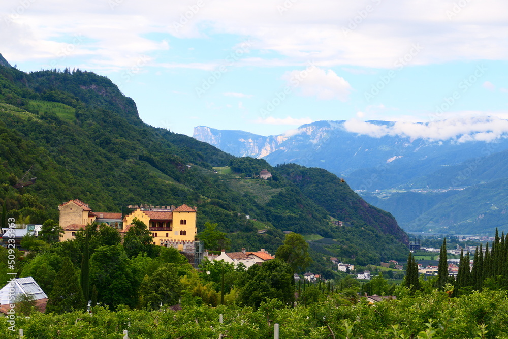 Blick auf Schloss Trauttmansdorff Blick auf Schloss Trauttmansdorff