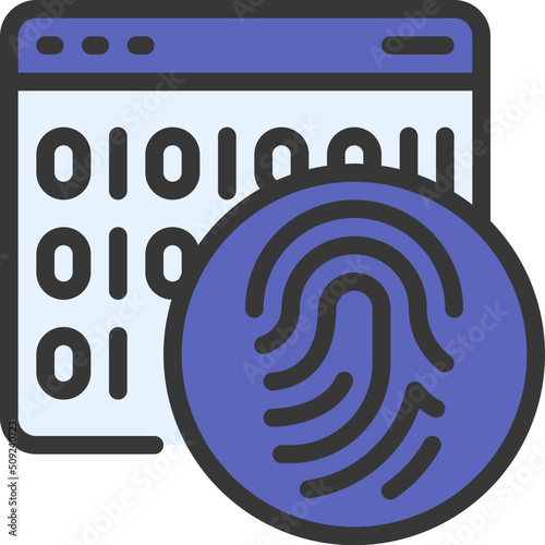 Thumb Print Website Code Icon