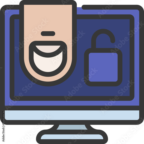 Thumb On Computer Icon