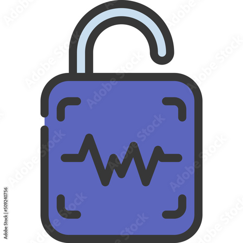 Voice Recognition Lock Icon