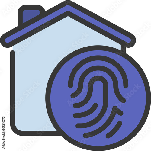 Thumb Print House Icon