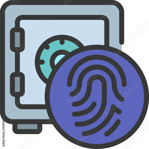 Safe Thumb Print Icon