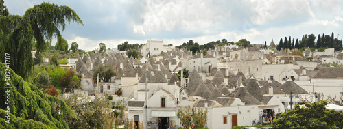 Trulli of Alberobello typical houses. Apulia, Italy.