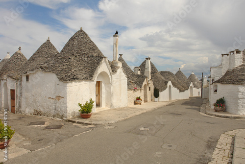 Trulli of Alberobello typical houses. Apulia, Italy.
