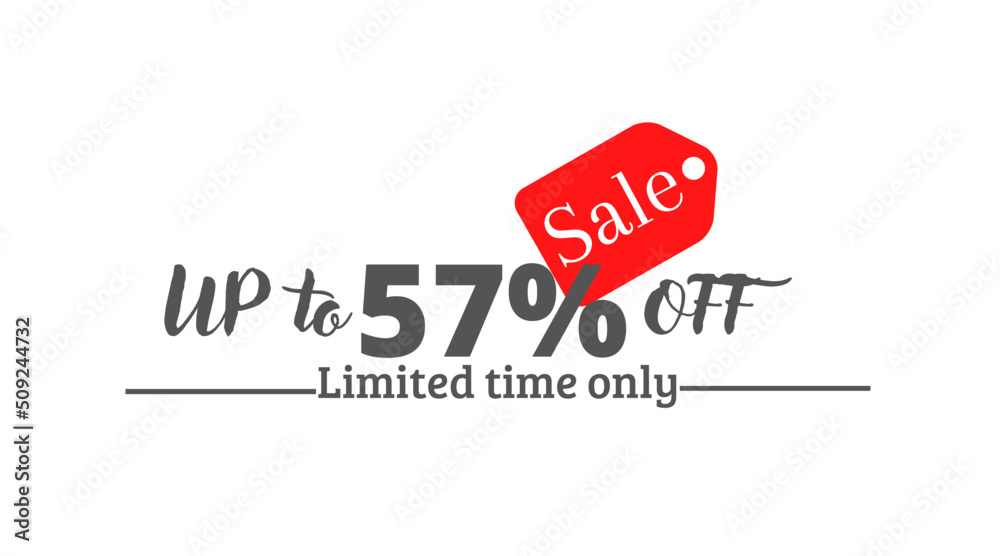 57% off sale, UP tô Online discount with label design 57% off sale, UP tô Online discount with label design