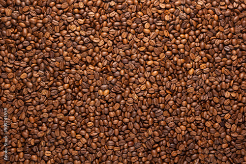 Coffee beans backround texture with copy space