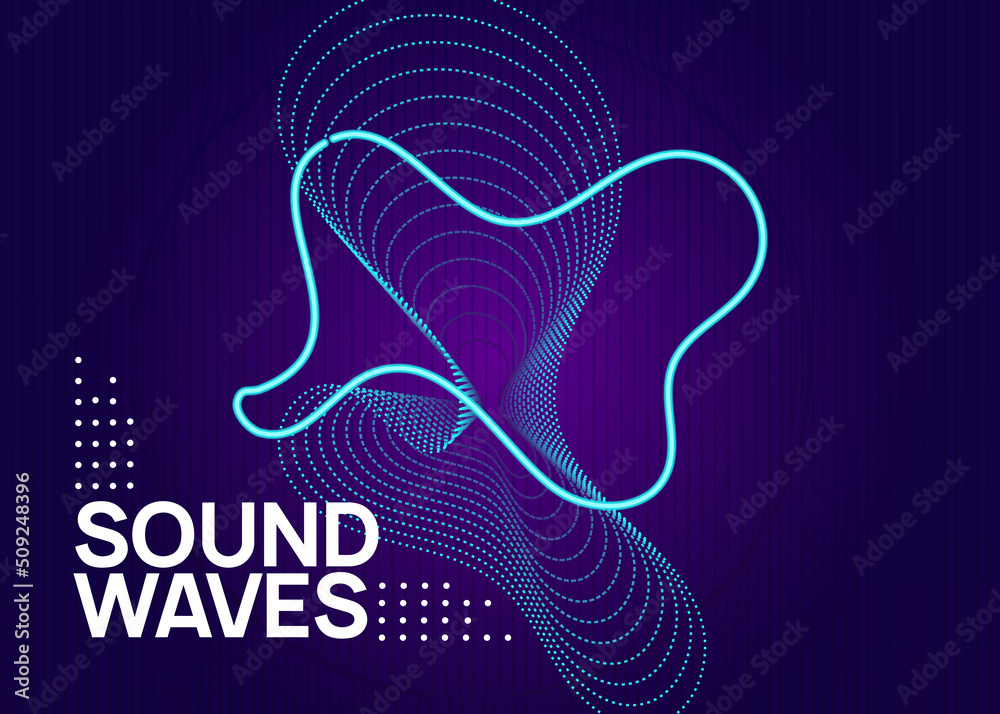 Night music flyer. Electro dance dj. Electronic sound fest. Techno trance party. Club event poster.