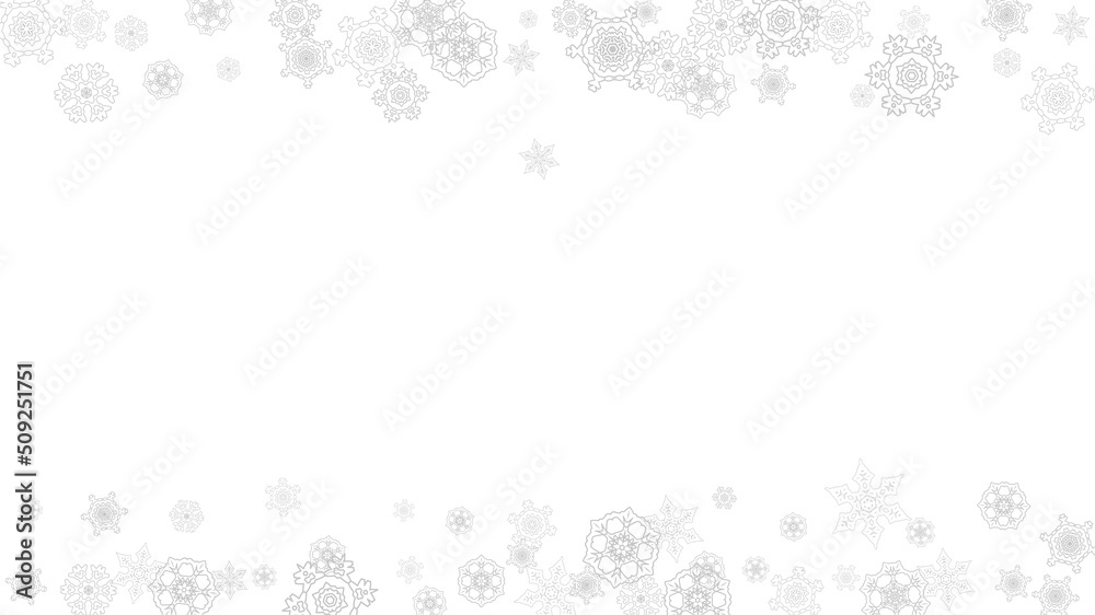 Fototapeta premium Christmas and New Year snowflakes