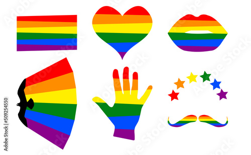 Vector collection of LGBT community symbols