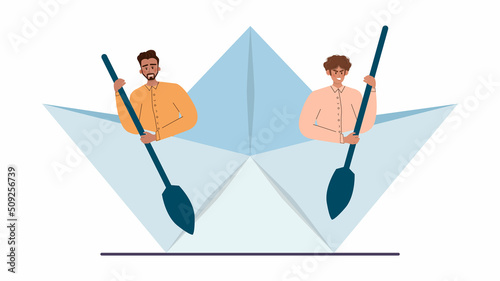Conflict concept. Business controversy or disagreement. Communicative
