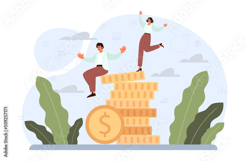 Business or life risk concept. Challenge, danger or difficulty to overcome.