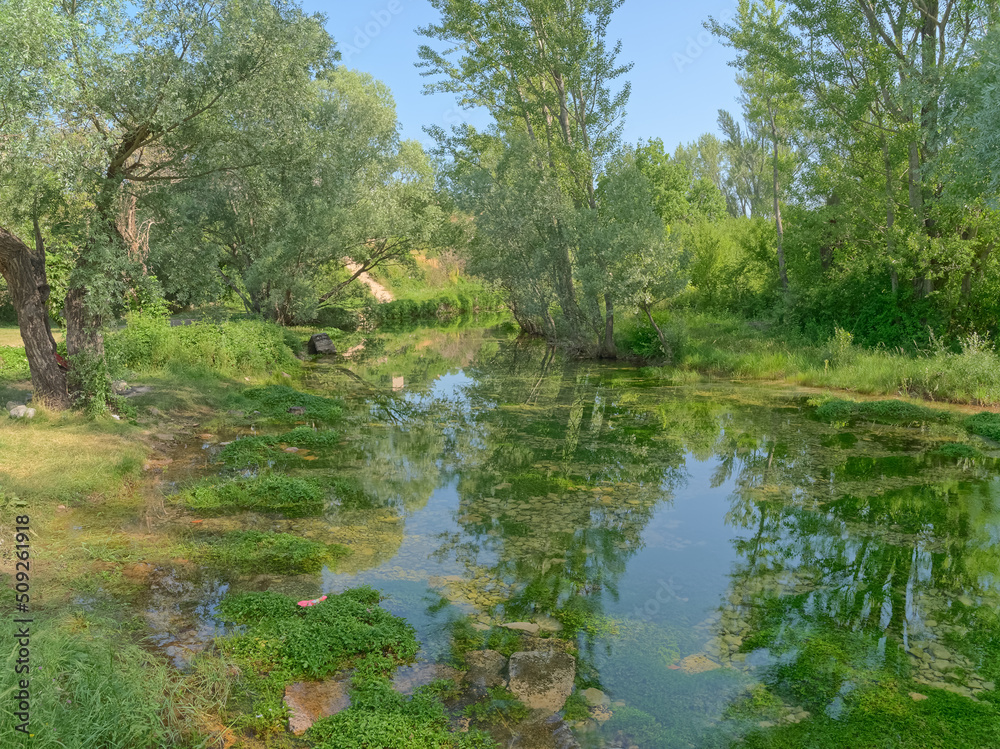 Source of the river Cetina near Sinj in Croatia