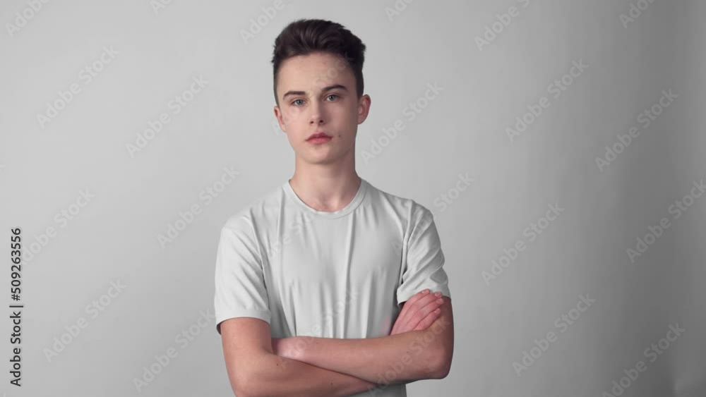 the boy with all his appearance and physique shows his self-confidence the boy with all his appearance and physique shows his self-confidence