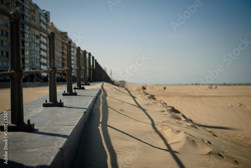 Edge of beach in town