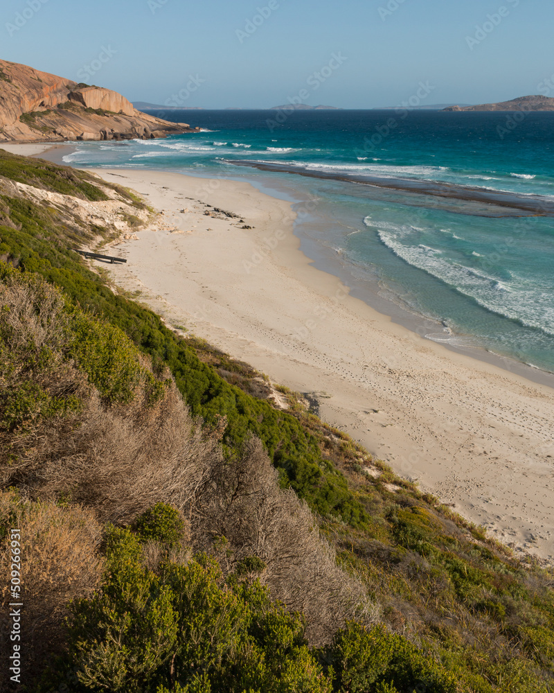 Beautiful white sand bay in Esperance - West beach, Esperance WA, Australia