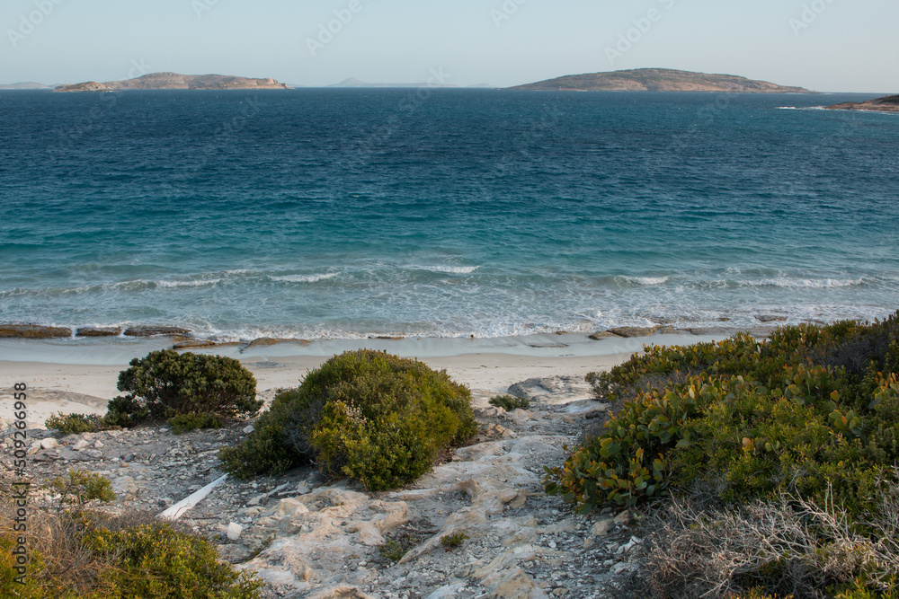 Beautiful green bay in Esperance - West beach, Esperance WA, Australia