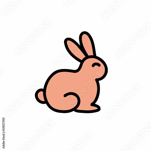 cruelty free sign doodle icon, vector color line illustration © chernous