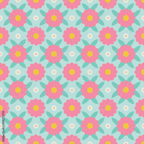 Cute little flower seamlass pattern.