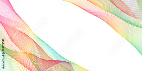 シルク　カラフル　波　背景