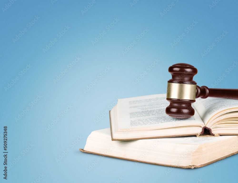 Judge gavel on law books in court, law and justice concept. Judge gavel on law books in court, law and justice concept.