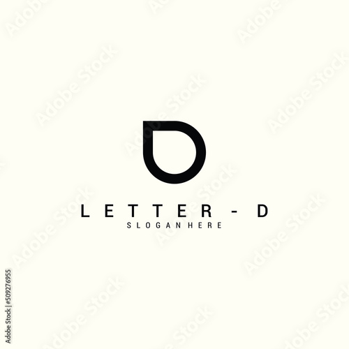 Initial logo d round premium vector premium vector Premium Vector