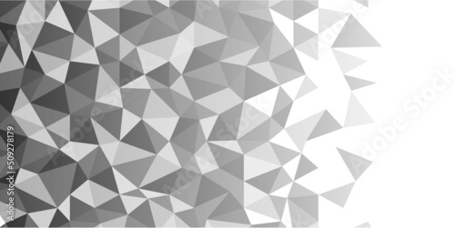 Abstract white geometric triangle background. Vector Illustration.