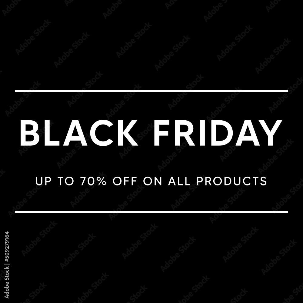 Fototapeta premium Black Friday sale banners for product promotion, shopping and sale.