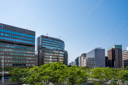 福岡市博多駅周辺の都市景観
