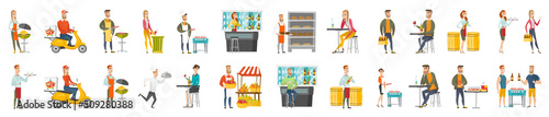 Food cooking and delivery.