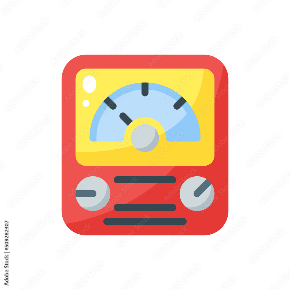 voltmeter flat style icon. vector illustration for graphic design, website, app voltmeter flat style icon. vector illustration for graphic design, website, app