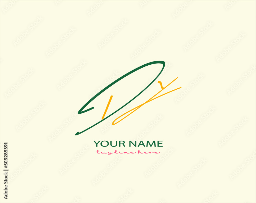 Logo vector of DY initial handwriting Logo vector of DY initial handwriting