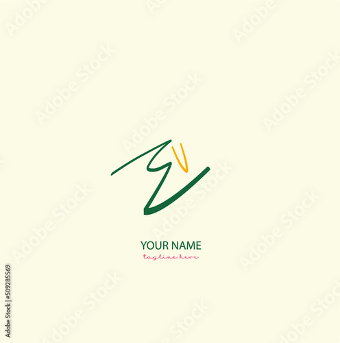 Logo vector of EU initial handwriting