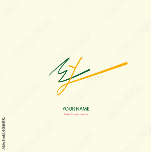 Logo vector of Ey initial handwriting