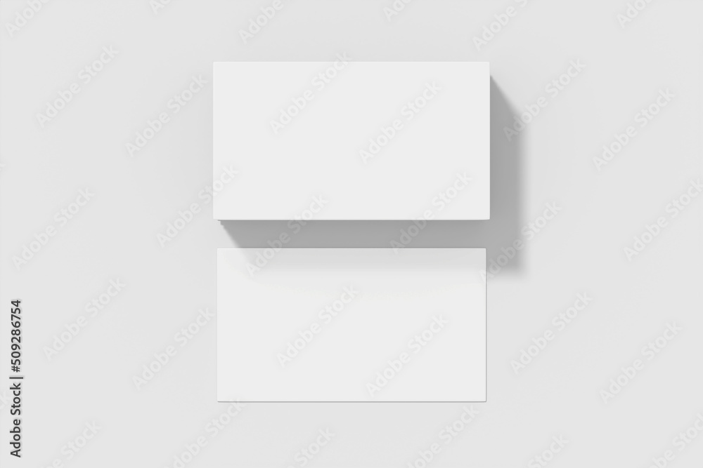 Realistic blank business card illustration for mockup. 3D Render. Realistic blank business card illustration for mockup. 3D Render.